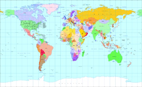 204 países casi todos reconocidos por la ONU